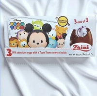 Zaini Disney Tsum Tsum Cocomelon Coklat Telor Egg Chocolate 3pcs isi Mainan Sum Sum Zainni Cokelat E