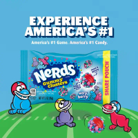 พร้อมส่ง  Nerds Gummy Clusters Very Berry 85g เนิร์ดกัมมี่เคี้ยวหนึบ เคลือบผลไม้ หวานอมเปรี้ยวอร่อย 