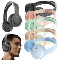 Wireless Bluetooth-Compatible Headphones Over Ear Headphones Deep Bass Sports Gaming Headphones for Travel Cellphone PC
