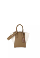 RABEANCO [Limited] RABEANCO LU Contrast Top Handle Bag - Cream Beige / Caramel