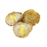 【上野物產】5包共50顆 經典小吃 鹹蛋黃芋丸(270g±10%/10顆/包 芋頭/鹹蛋黃)