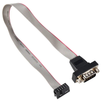อะแดปเตอร์ขั้วต่อสายเคเบิลริบบิ้น DB9 RS232 ถึง 10 พิน