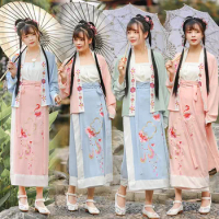Woman Anicent Hanfu Suit Oriental Princess Carnival Party Cosplay Costumes Chinese Traditional Stage Performance Dancewear