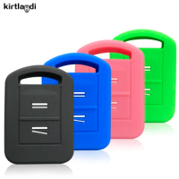 Kirtlandi Silicone Key Cover Holder Case for Opel Astra G Corsa C Meriva A 2 Button Car Key Cover Case Keychain Accessories Skin
