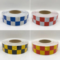 20Roll Wholesal Car Styling Reflective Sticker For Car Reflective Conspicuity Tape with Yellow/Black/White/Red/Blue Colors