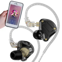 KZ ZS10 PRO 2 Newly Upgraded In Ear Earphones Bass Earbuds 4-Level Tune Switch Motion Monitoring Noise Reduction Earphones