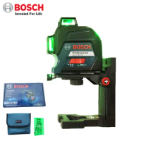 Bosch Laser Level 12 Line Green line laser Level Automatic Self leveling GLL3-60XG Bosch Tool Set with Wall Magnetic Bracket