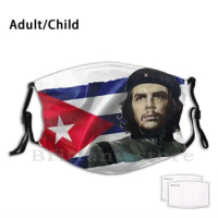 Che Guevara Funny Print Reusable Pm2.5 Filter Face Mask Guevara Che Che Guevara El Comandante Cuba Cuban Revolution