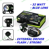 LAMPU LED TEMBAK SOROT LASER 2 WARNA ORIGINAL 9NINE LUMINOS Q2S B LENS