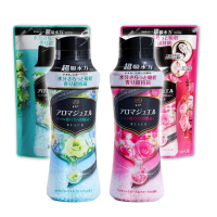 【P&G】衣物芳香豆2+2組合 罐裝470mlX2+補充包415mlX2(玫瑰/翡翠微風/白茶花香/皂香/陽光清香-日本境內版)