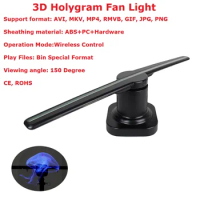 Advertising Hologram Display 3D Holographic Fan, 3D LED Fan, 3D Hologram Fan Perfect For Professional DJ Disco Lighting Occasion