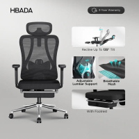 (Ready Stock)HBADA P1 Ergonomic Chair with 3D Adjustable Headrest & Armrests| Mesh Gaming Chair
