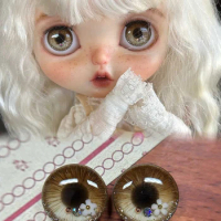 YESTARY Blythe Eye Piece BJD Doll Accessories Eyes For Blythe Doll Diy Handmade Eye For Toy Sparkling Magnetic Blythe Eye Piece