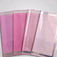 1 Pak (20 Lembar) Kertas Buket Wrapping Double List Warna - Wrapping Cellophane Clear Transparan Wat