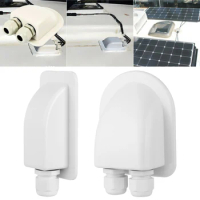 Single/Double Ports Waterproof Cable Entry Gland Box Solar Panel Motorhome Camper Roof RV Caravan Boat Cable Terminal Block Case