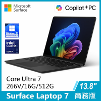 Microsoft 微軟 Surface Laptop 7 13.8吋/U7/16G/512G/W11P商務版輕薄觸控筆電