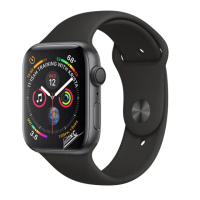 【o-one台灣製-小螢膜】Apple Watch 4/Apple Watch 5 44mm 全膠螢幕保護貼 兩入組(曲面 軟膜 SGS 自動修復)