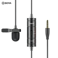 BOYA BY-M1S Lavalier Microphone Omni-directional Condenser Mic 3.5mm TRRS Plug 6M Long Cable for Camera Camcorder Audio Recorder