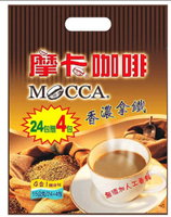 摩卡咖啡 香濃拿鐵風味 4合1隨身包 15g (24+4包)/袋【康鄰超市】