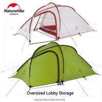 Naturehike Hiby 3 Double Layer Semi Geodesic Dome Tent for 2-4 People Camping Hiking Trekking Backpack Waterproof Ultralight