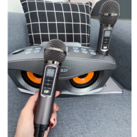 New Caixa De Som Bluetooth Wireless Dual Microphone Karaoke Speaker Portable Owl Loudspeaker Outdoor Home KTV Music System