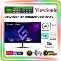 Monitor LED ViewSonic VX3218C-2K / VX3218C 2K 32" inch Curved VA QHD 180Hz 1ms Built in Speaker Free
