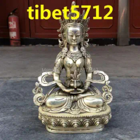 Tibetan Buddhist bronze Amitayus buddha statue long life Buddha statue 20 cm Bronze Finish Buddha Healing Statue