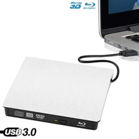 USB3.0 Bluray Drive External CD/DVD RW Burner BD-ROM Blu-ray Player Optical Drive Writer for Apple iMacbook Laptop Computer pc