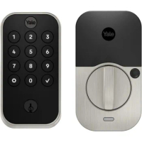 Yale Security Assure Lock 2 with Wi-Fi, Keypad Smart Lock with Back-Up Key in Satin Nickel - YRD410-WF1-619