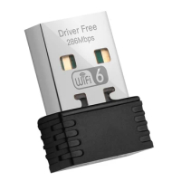 Wireless Wifi 6 Adapter 802.11Ax Free Driver USB Network Card For Win7/10/11 Computer Mini Wifi Receptor