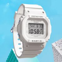 【CASIO 卡西歐】學生錶Baby-G 經典人氣方形電子錶(BGD-565-7)