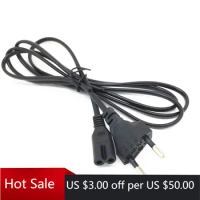 EU/US Plug 2-Prong AC Power Cord Cable Lead FOR Panasonic Adapter DMW-AC5 AC6 AC7 Portable DVD Player Adapter RFEA906W-W