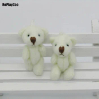 500pcs/lotMini Teddy Bear Stuffed Plush Toys 3.5cm Small Bear Stuffed Toys pelucia Pendant Kids Birthday Gift Party Decor 01302