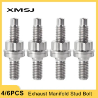XMSJ Exhaust Manifold Stud Bolt M8/M10 Intake Or Exhaust Kit Pipe Titanium Screw With Nut Washer For Automobile Car Motorcycle
