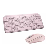 【Logitech 羅技】MX KEYS Mini 無線智能鍵盤 搭 MX Anywhere 3S 無線藍牙行動滑鼠(玫瑰粉)*