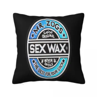 Mr Zogs Surfing Sex Wax White Cool 1 Pillowcase Cushion Sofa Pillow Anime Pillow Sofa Decorative Pillows Customizable