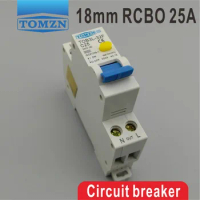 TOB3L-32F 18MM RCBO 25A 1P+N 6KA Residual current Circuit breaker with over current and Leakage protection