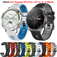 22mm Strap For Huawei Watch GT2 Pro Band Silicone Bracelet Belt Huawei GT4 GT 4 3 2 46mm GT3 Pro 46mm Strap Smartwatch Wristband
