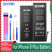 SIYA Battery For iPhone 8 Plus 8plus 8P iPhone8P iPhone8Plus Capacity 3450mAh Replacement Lithium Polymer Mobile Phone Bateria