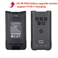 Waterproof Walkie Talkie Battery with Type-C Fast Charging, Baofeng UV9R Plus, UV9R Pro, UV9R ERA, UV9R AMG, T57