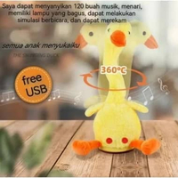 PGTOYS Mainan Lucu Boneka Hip Hop Duck Dancing Bebek Joget Musik Goyang Bisa Rekam Suara Ikut Bicara