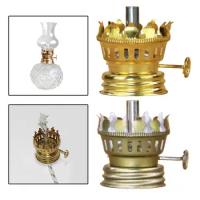 Oil Lamp Burner Retro Candle Vintage Glass Lamp Oil Lamp Holder Adjustable Lamp Oil Lamp Burner for Glass Oil Lamp Light