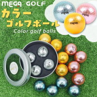 【MEGA GOLF】彩色繽紛高爾夫球 精裝版 4入 交換禮物 高爾夫球