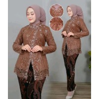 REAL PICK Kebaya Tile Sarita Full Payet Jahit Tangan [Bonus Hijab] Set Kebaya Modern / Set Kebaya Pe