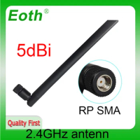 EOTH 1 2pcs 2.4g antenna 5dbi sma female wlan wifi 2.4ghz antene pbx iot module router tp link signal receiver antena high gain