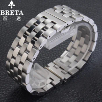 stainless Steel Band For Seiko Strap 20mm 22mm Butterfly Buckle Diving Men Sport Replacement Bracelet Watch Accessories