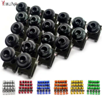 20 PC Motorcycle Accessories M6 Fairing Bolts Spire Speed Fastener Clips Screw For Britten Brough Agusta Victory Aprilia