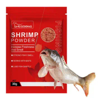 Fish Bait Additives Shrimp Powder Scent For Baits Safe Effective Fish Bait Attractant For Bait Salt Water For Salt Water Trout