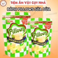 5 Gói LỚN 80g Bánh Pillows Oishi Nhân Sữa Dừa, Snack Nhân Oishi Ăn Vặt bimbim oishi