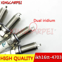 ปลั๊กจุดระเบิด Iridium TT คู่, 4 ชิ้น, IKH16TT 4703, สำหรับ PEUGEOT 1007 107 206 207 307 308 406 407